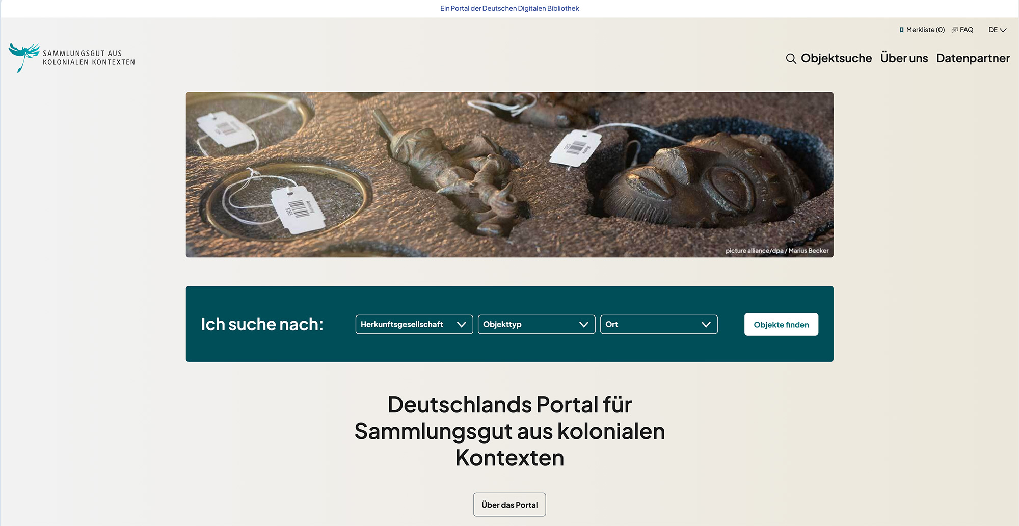 Deutschlands Portal für Sammlungsgut aus kolonialen Kontexten
